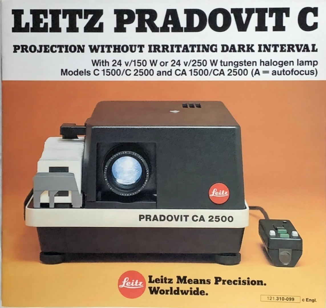 Leitz straight-tray European projector