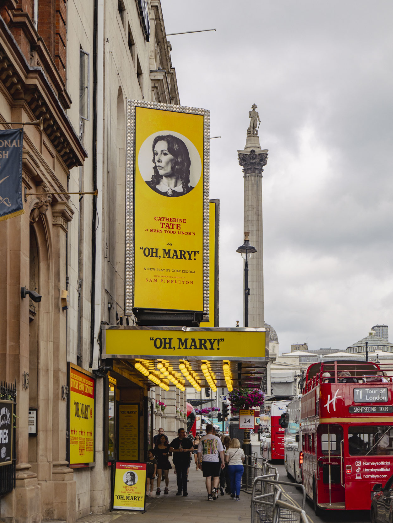 Whitehall theatre and Nelson's column