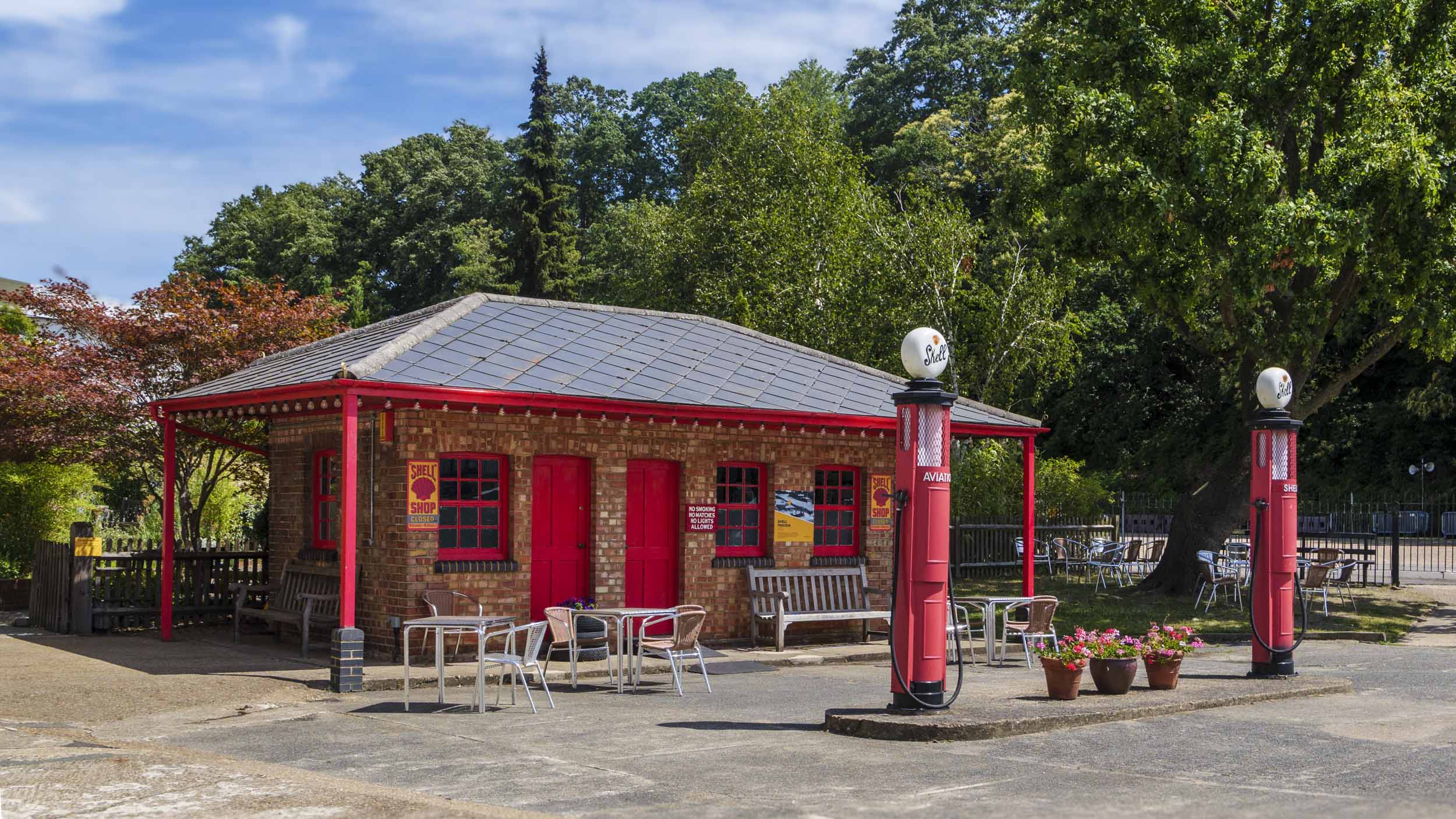 Vintage Shell fuel station