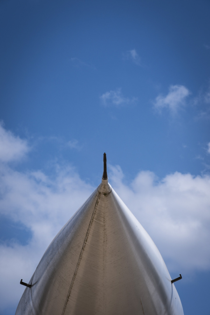 Nose cone of Concorde airliner