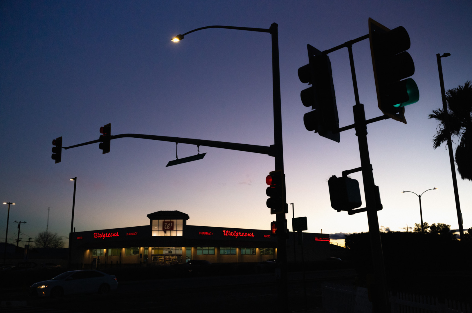 Walgreens at dusk